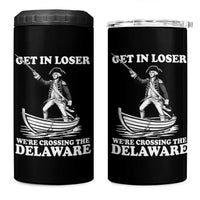 Funny George Washington 4th Of July 4 in 1 Can Cooler Tumbler Funny Patriotic Get In Loser - Wonder Print Shop