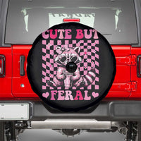Cute But Feral Raccoon Spare Tire Cover Funny Sunglasses Trash Panda - Wonder Print Shop