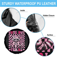 Cute But Feral Raccoon Spare Tire Cover Funny Sunglasses Trash Panda - Wonder Print Shop