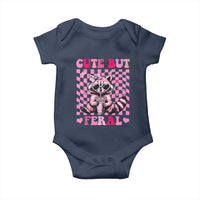 Cute But Feral Raccoon Baby Onesie Funny Sunglasses Trash Panda - Wonder Print Shop