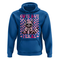 Cute But Feral Raccoon Hoodie Funny Sunglasses Trash Panda - Wonder Print Shop