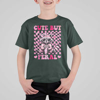 Cute But Feral Raccoon T Shirt For Kid Funny Sunglasses Trash Panda - Wonder Print Shop