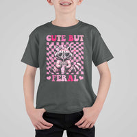 Cute But Feral Raccoon T Shirt For Kid Funny Sunglasses Trash Panda - Wonder Print Shop