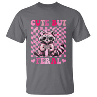 Cute But Feral Raccoon T Shirt Funny Sunglasses Trash Panda - Wonder Print Shop