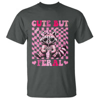Cute But Feral Raccoon T Shirt Funny Sunglasses Trash Panda - Wonder Print Shop