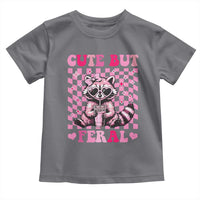 Cute But Feral Raccoon Toddler T Shirt Funny Sunglasses Trash Panda - Wonder Print Shop