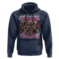 Physically Thicc Funny Raccoon Meme Hoodie Mentally Sick Bootleg Graphic 90s - Wonder Print Shop