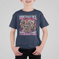 Physically Thicc Funny Raccoon Meme T Shirt For Kid Mentally Sick Bootleg Graphic 90s - Wonder Print Shop