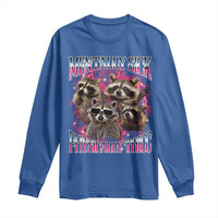 Physically Thicc Funny Raccoon Meme Long Sleeve Shirt Mentally Sick Bootleg Graphic 90s - Wonder Print Shop