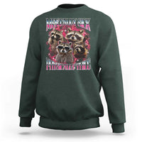 Physically Thicc Funny Raccoon Meme Sweatshirt Mentally Sick Bootleg Graphic 90s - Wonder Print Shop