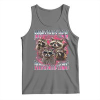 Physically Thicc Funny Raccoon Meme Tank Top Mentally Sick Bootleg Graphic 90s - Wonder Print Shop