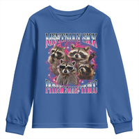 Physically Thicc Funny Raccoon Meme Youth Sweatshirt Mentally Sick Bootleg Graphic 90s - Wonder Print Shop
