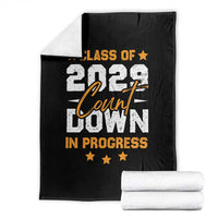 Class Of 2029 Count Down Graduating Throw Blanket