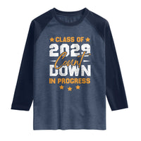 Class Of 2029 Count Down Graduating Raglan Shirt
