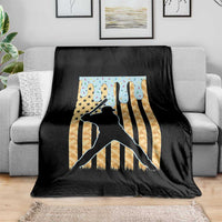 Baseball Drip Throw Blanket Dripping Ice Cream Sprinkles American Flag Boys - Wonder Print Shop