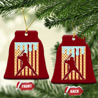 Baseball Drip Ceramic Ornament Dripping Ice Cream Sprinkles American Flag Boys - Wonder Print Shop