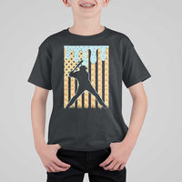 Baseball Drip T Shirt For Kid Dripping Ice Cream Sprinkles American Flag Boys - Wonder Print Shop