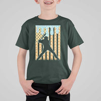 Baseball Drip T Shirt For Kid Dripping Ice Cream Sprinkles American Flag Boys - Wonder Print Shop