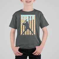 Baseball Drip T Shirt For Kid Dripping Ice Cream Sprinkles American Flag Boys - Wonder Print Shop