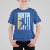Baseball Drip T Shirt For Kid Dripping Ice Cream Sprinkles American Flag Boys - Wonder Print Shop