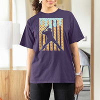 Baseball Drip T Shirt For Women Dripping Ice Cream Sprinkles American Flag Boys - Wonder Print Shop