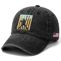 Baseball Drip Washed Cotton Baseball Cap Dripping Ice Cream Sprinkles American Flag Boys