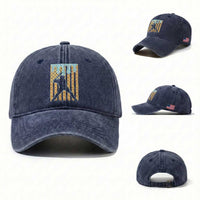 Baseball Drip Washed Cotton Baseball Cap Dripping Ice Cream Sprinkles American Flag Boys