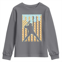 Baseball Drip Youth Sweatshirt Dripping Ice Cream Sprinkles American Flag Boys - Wonder Print Shop