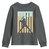 Baseball Drip Youth Sweatshirt Dripping Ice Cream Sprinkles American Flag Boys - Wonder Print Shop