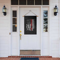 Baseball Dad Garden Flag Retro US Flag Fathers Day Baseball Player - Wonder Print Shop