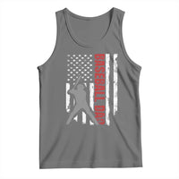 Baseball Dad Tank Top Retro US Flag Fathers Day Baseball Player - Wonder Print Shop
