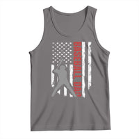 Baseball Dad Tank Top Retro US Flag Fathers Day Baseball Player - Wonder Print Shop