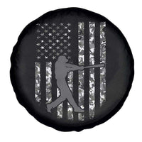 Camo US Flag Baseball Player Spare Tire Cover Retro Camouflage American Flag Patriotic - Wonder Print Shop