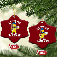 Funny Banana Ceramic Ornament Lets Go Bananas - Wonder Print Shop