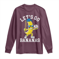 Funny Banana Long Sleeve Shirt Lets Go Bananas - Wonder Print Shop