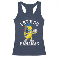 Funny Banana Racerback Tank Top Lets Go Bananas - Wonder Print Shop