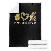 Funny Love Bananas Throw Blanket Cute Banana Gifts - Wonder Print Shop