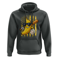 Retro Bananas Hoodie Vintage American Flag Banana Lover - Wonder Print Shop
