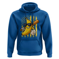 Retro Bananas Hoodie Vintage American Flag Banana Lover - Wonder Print Shop