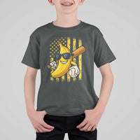 Retro Bananas T Shirt For Kid Vintage American Flag Banana Lover - Wonder Print Shop