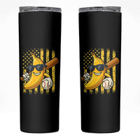 Retro Bananas Skinny Tumbler Vintage American Flag Banana Lover - Wonder Print Shop