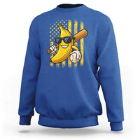 Retro Bananas Sweatshirt Vintage American Flag Banana Lover - Wonder Print Shop
