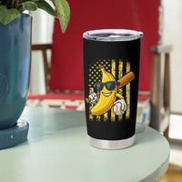 Retro Bananas Tumbler Cup Vintage American Flag Banana Lover - Wonder Print Shop