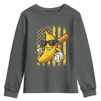 Retro Bananas Youth Sweatshirt Vintage American Flag Banana Lover - Wonder Print Shop