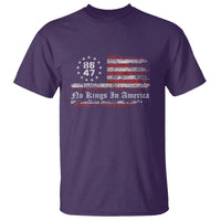 No Kings in America T Shirt 86 47 US Flag Impeach 47