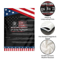 No Kings in America Garden Flag 86 47 US Flag Impeach 47