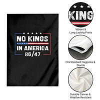 No Kings in America Garden Flag 86 47 Impeach 47 - Wonder Print Shop