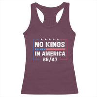 No Kings in America Racerback Tank Top 86 47 Impeach 47