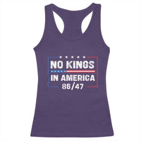 No Kings in America Racerback Tank Top 86 47 Impeach 47
