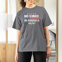 No Kings in America T Shirt For Women 86 47 Impeach 47